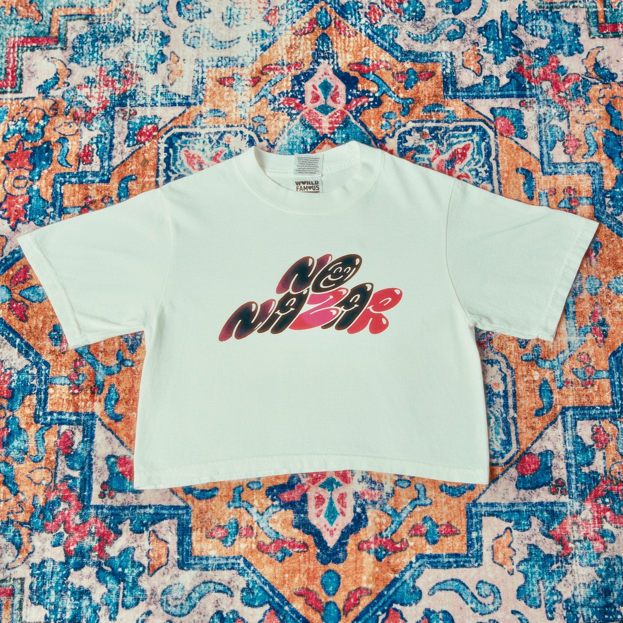 Graffiti Tee - Crop Top - White